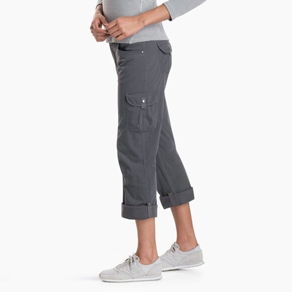 Kuhl Mountain Culture Splash Roll-Up Cargo Hiking Pants in Dark Gray, size 12 - Picture 2 of 12